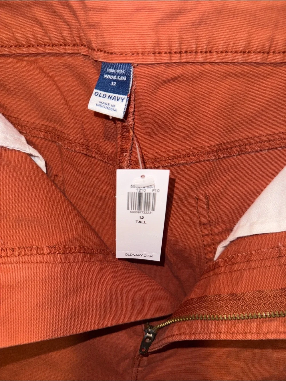 Old Navy Cotton Rust Color Pants